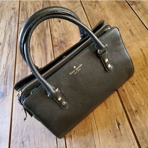Kate Spade Mulberry Street Lise Satchel Black Leather